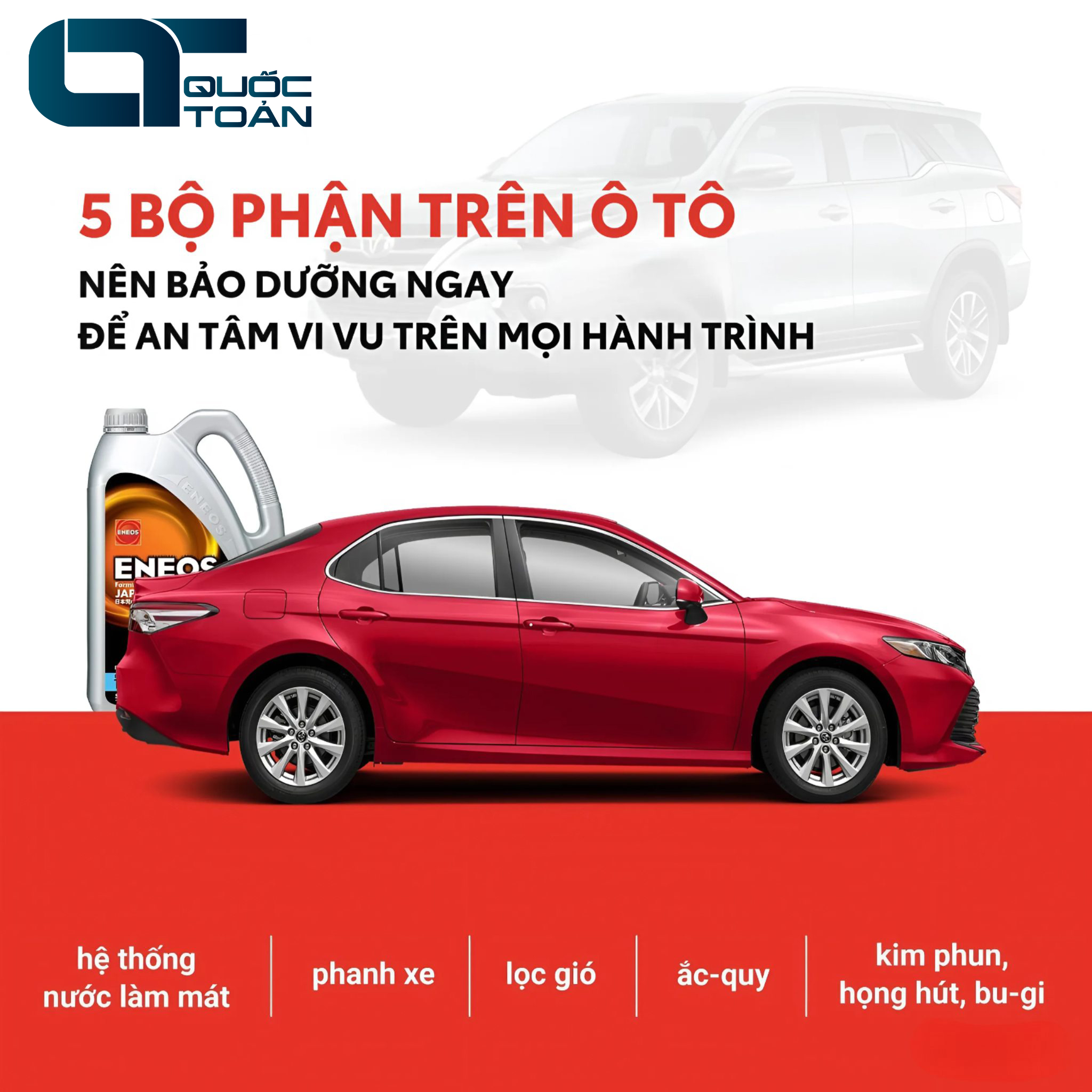  5 BỘ PHẬN TRÊN Ô TÔ NÊN BẢO DƯỠNG NGAY ĐỂ AN TÂM VI VU TRÊN MỌI HÀNH TRÌNH